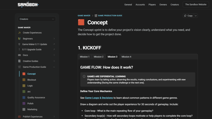 Documentation screenshot