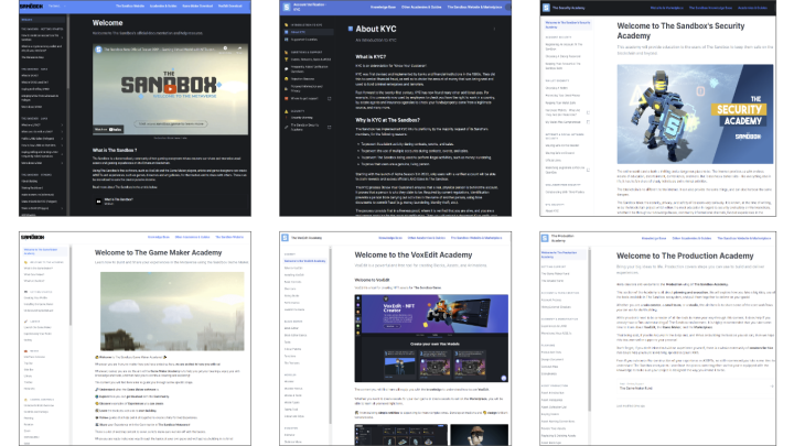 Documnetation screenshots