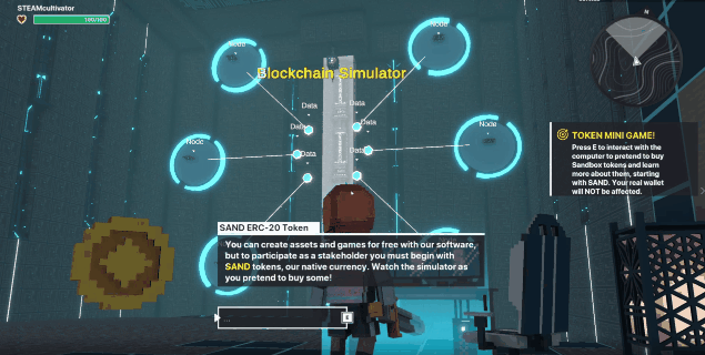 Screenshot of game prototype